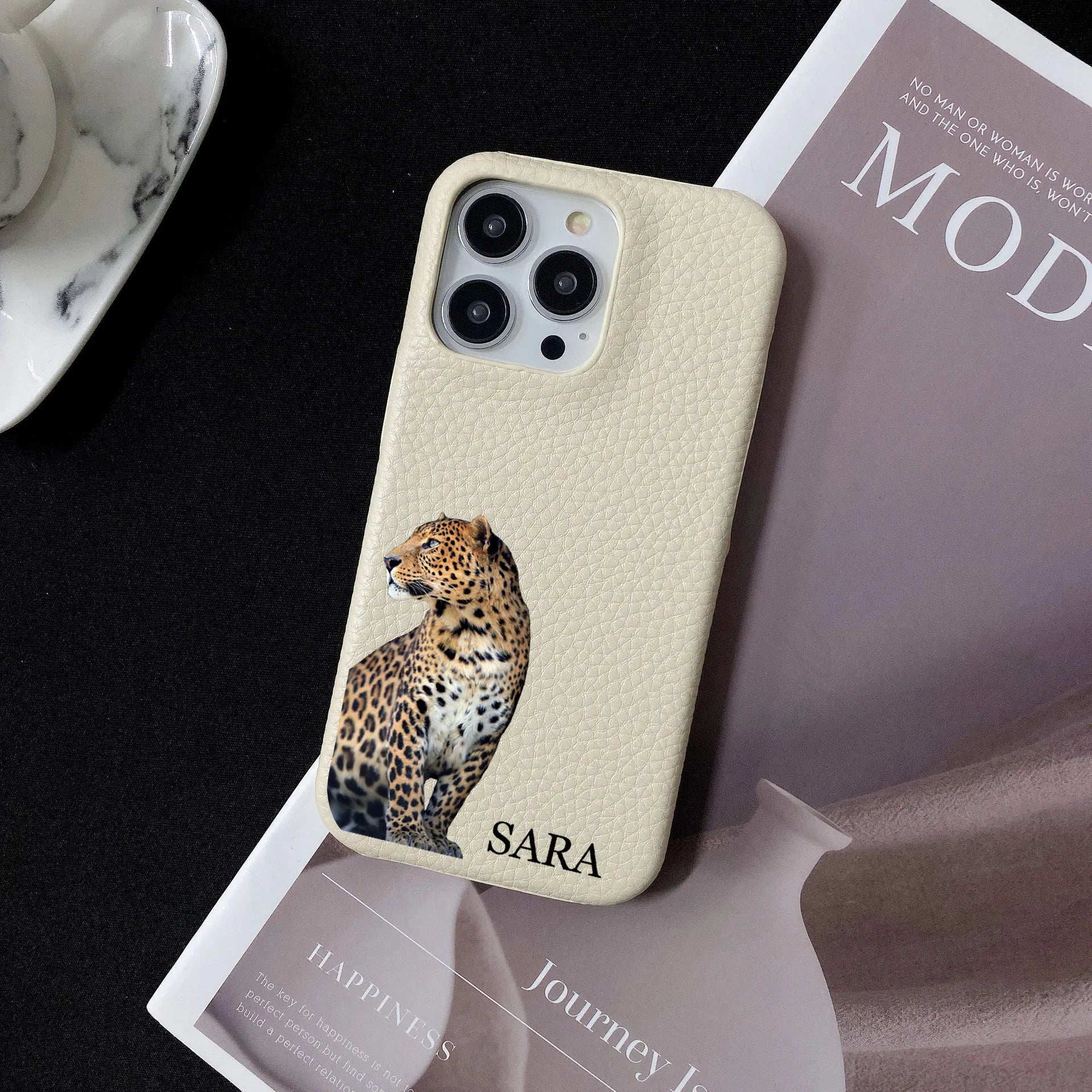 The Fighter Leopard Personalised iPhone Case
