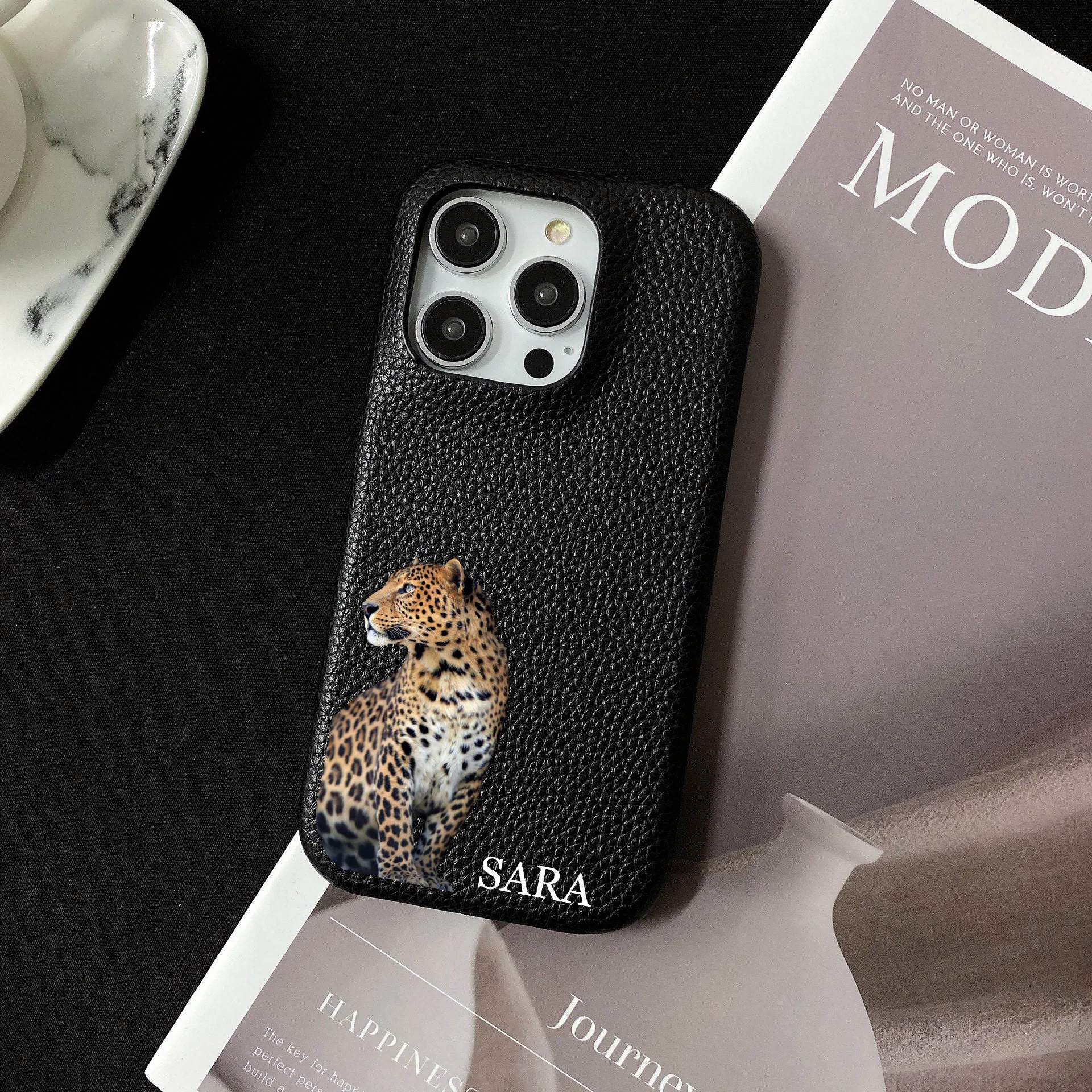 The Fighter Leopard Personalised iPhone Case