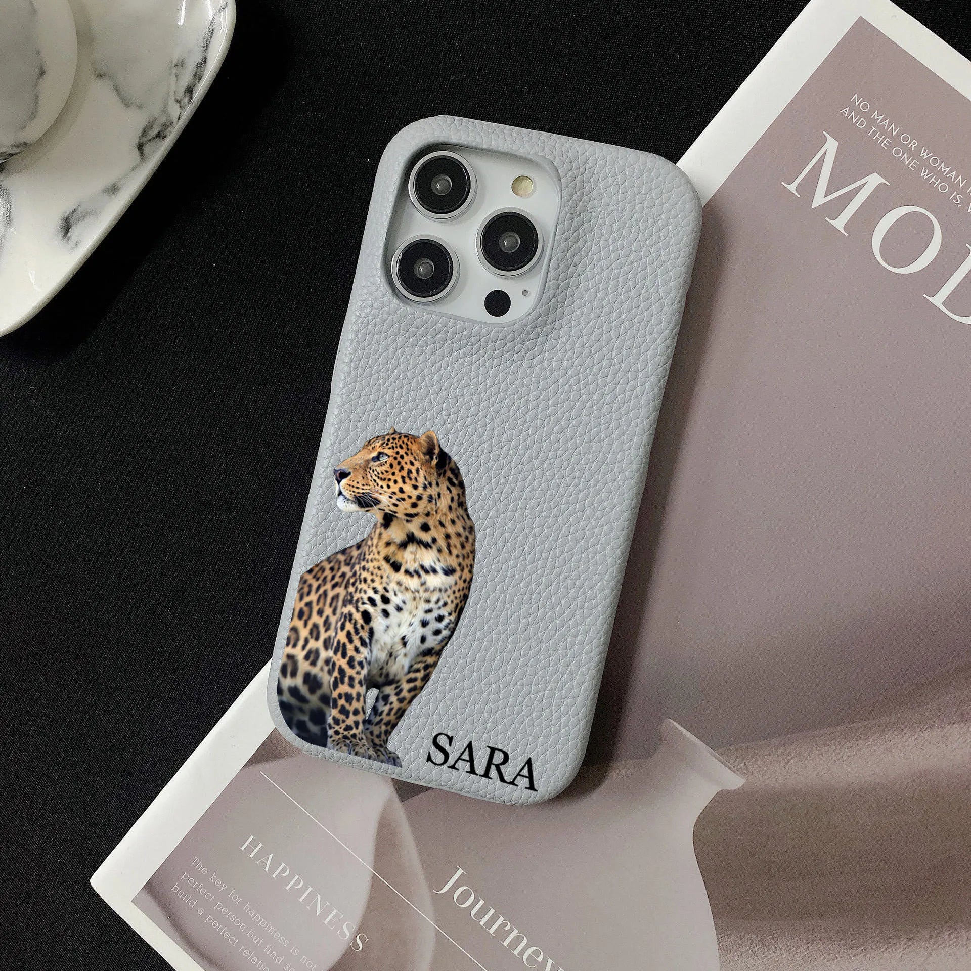 The Fighter Leopard Personalised iPhone Case