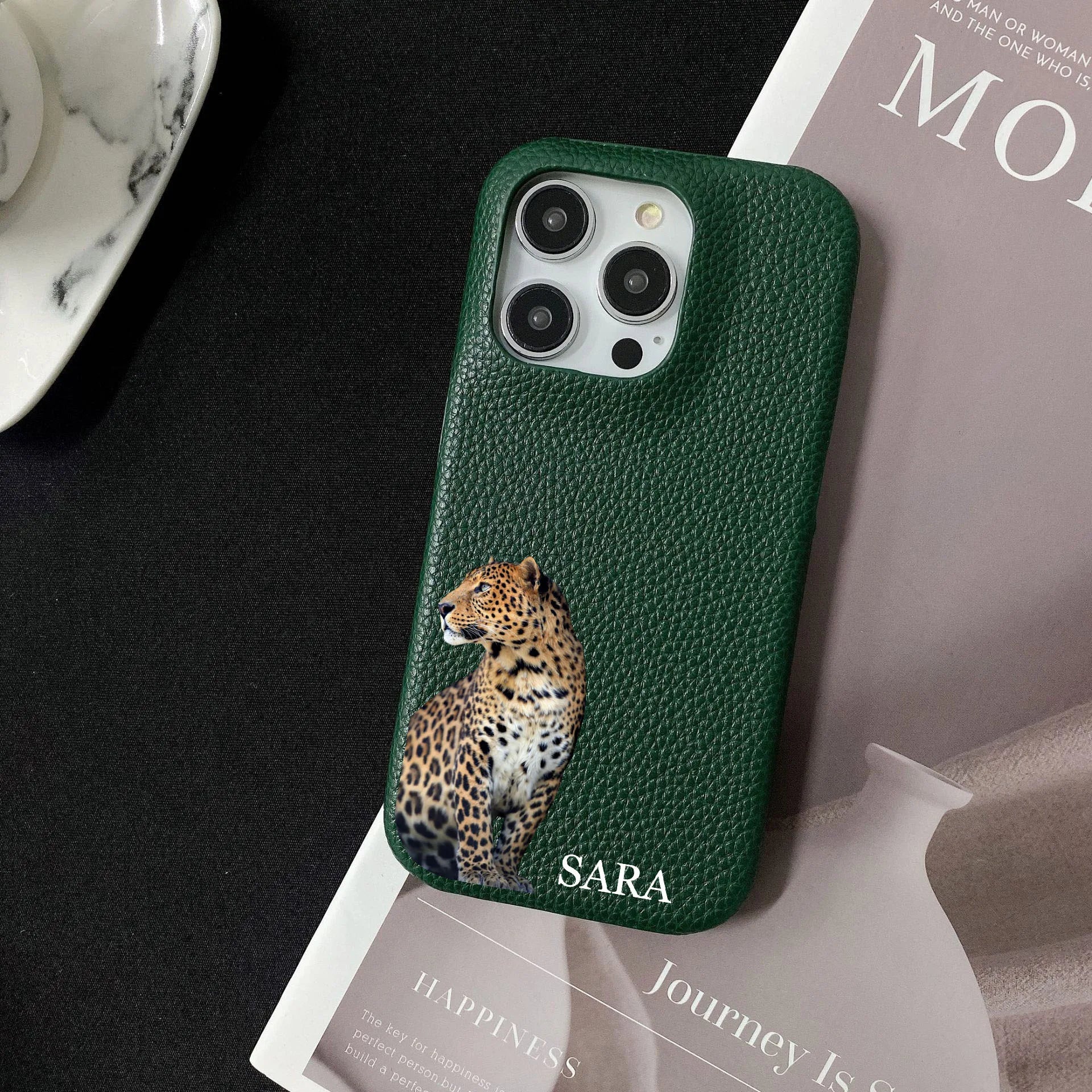 The Fighter Leopard Personalised iPhone Case
