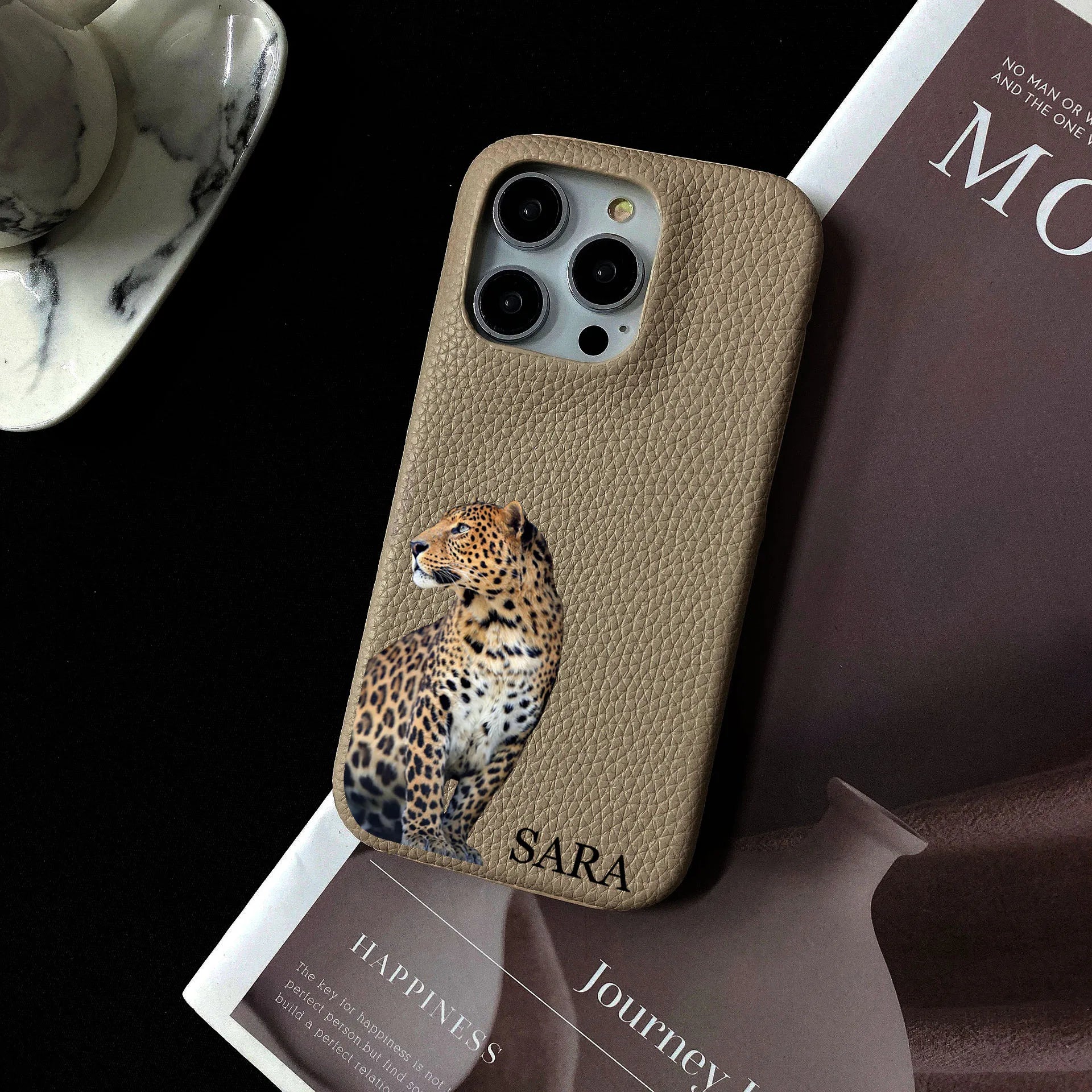 The Fighter Leopard Personalised iPhone Case