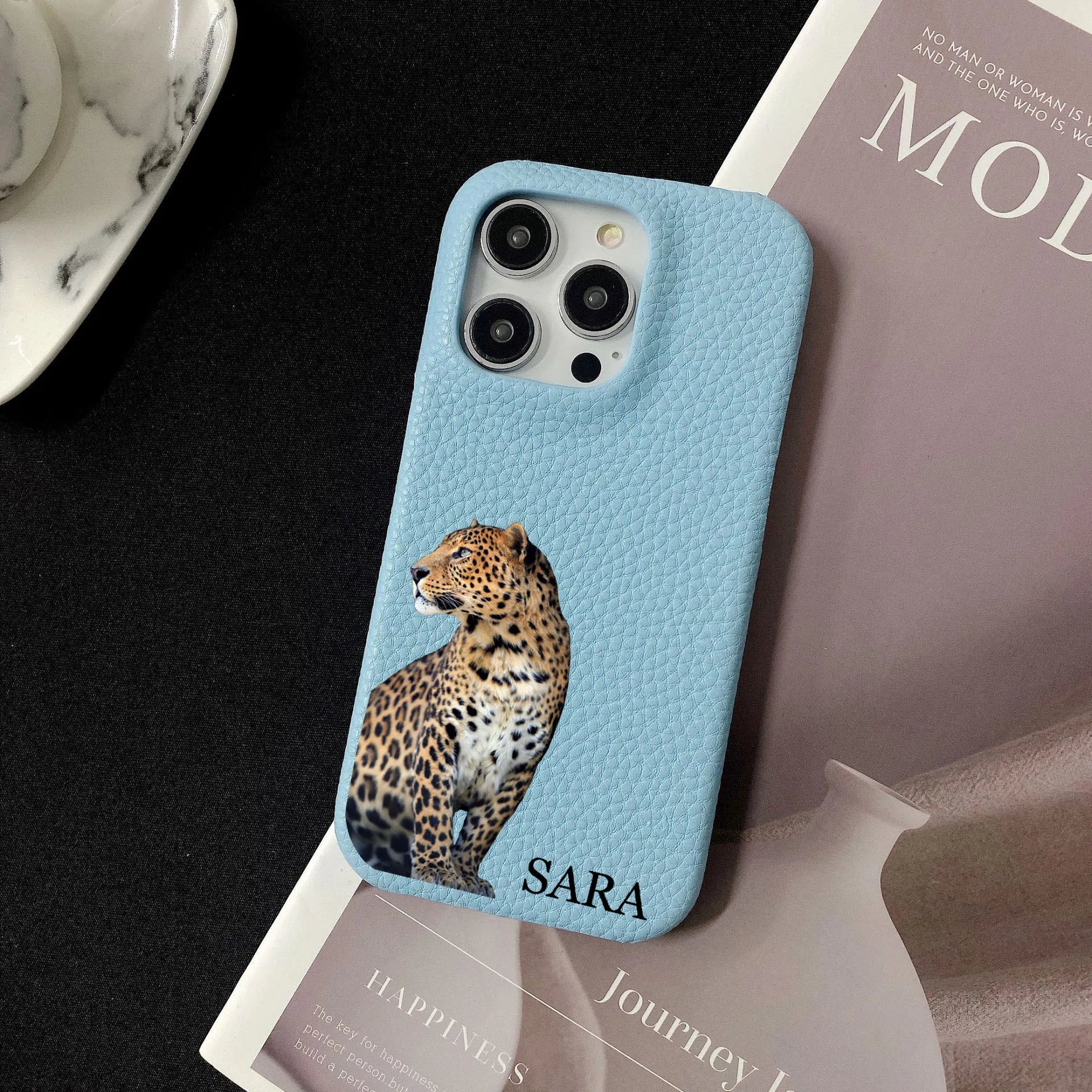 The Fighter Leopard Personalised iPhone Case